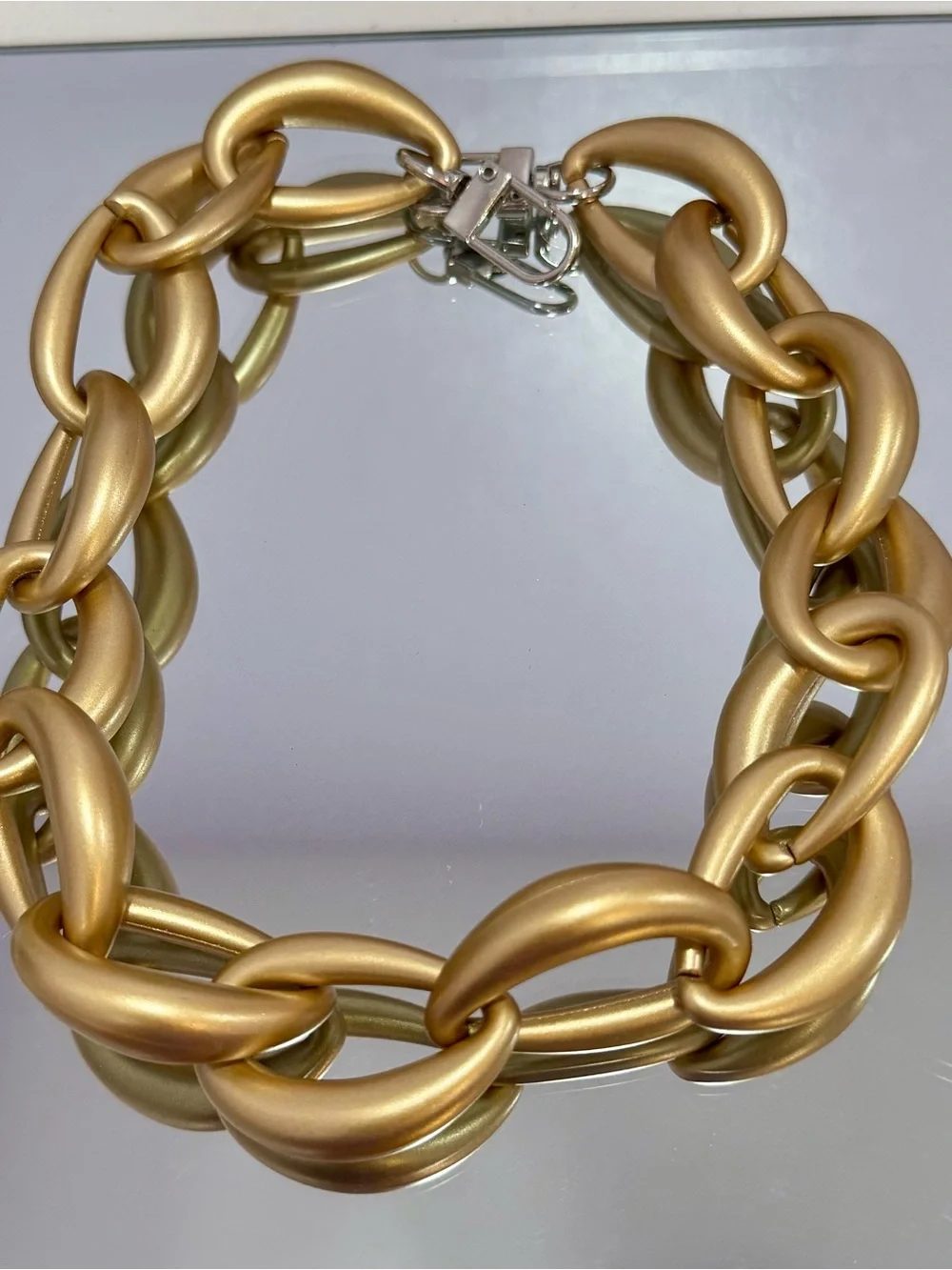 New Matte Gold Chunky Link Bag Chain 18 inches